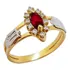 Anel De Formatura ouro 18k Rubi Natural Direito + Brinde 